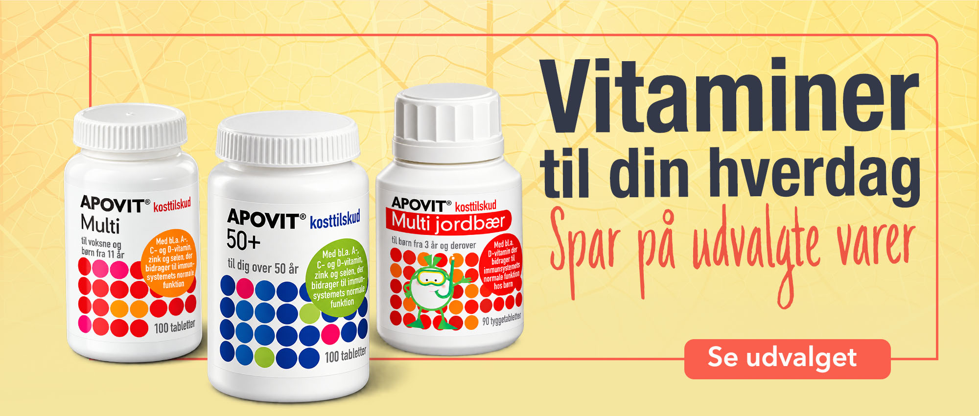 Apovit - Vitaminer til alle aldre, nu paa tilbud